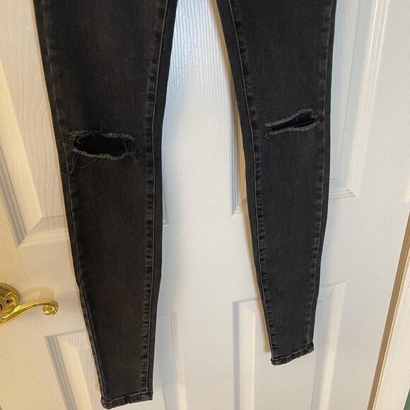 NEW! Dr. Denim Regina Black Distressed Skinny Jean, NWT, Size 24, MSRP $105 - Picture 7 of 13